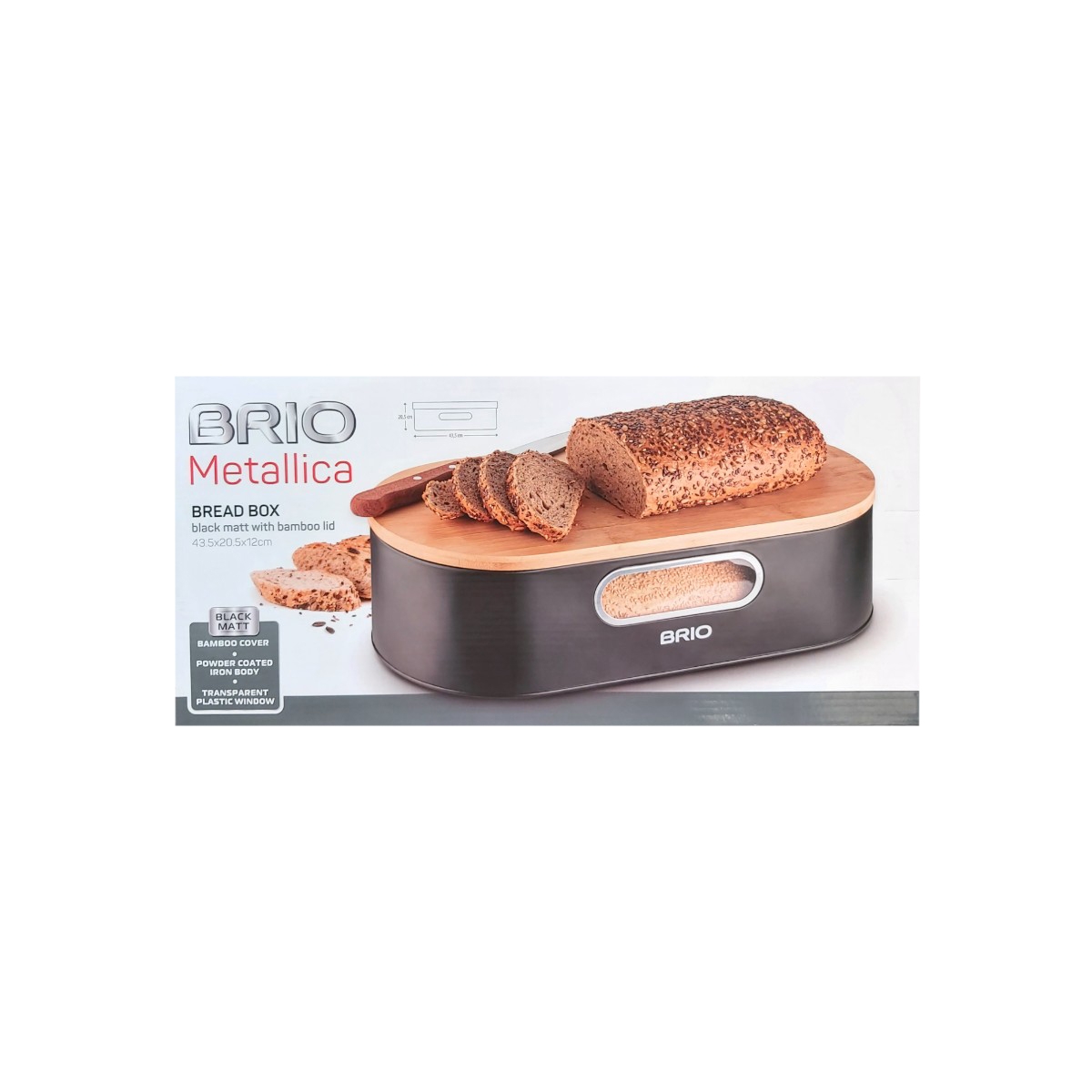 BRIO METALICA CUTIE PAINE CAPAC BAMBUS 43.5X20.5X12CM 106041