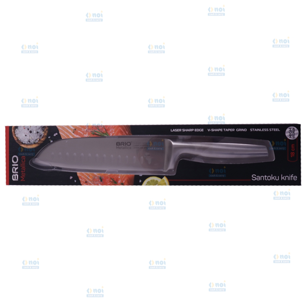 BRIO METALLICA CUTIT SANTOKU 18.5CM FULL INOX 104358