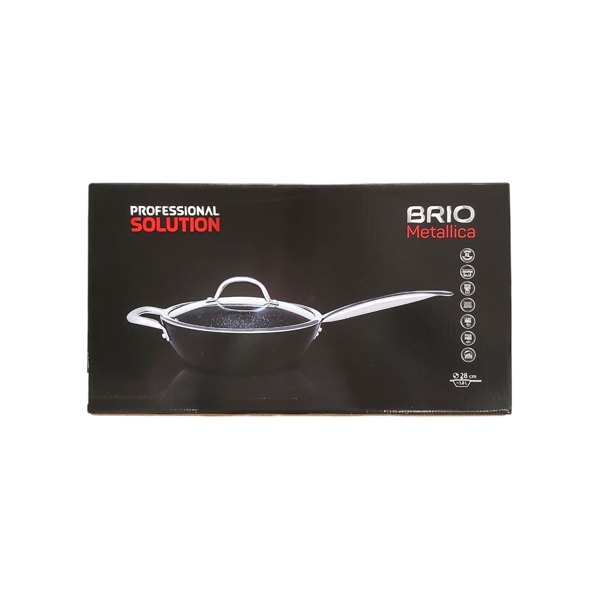 BRIO METALLICA TIGAIE FORJATA PROFESIONALA CU CAPAC 28CM 104813