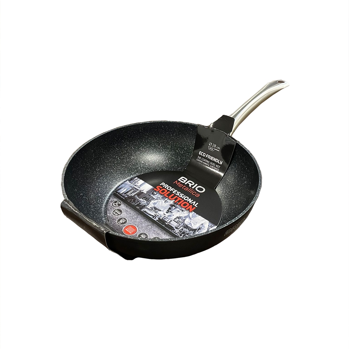 BRIO METALLICA TIGAIE WOK FORJATA PROFESIONALA 28CM 104809