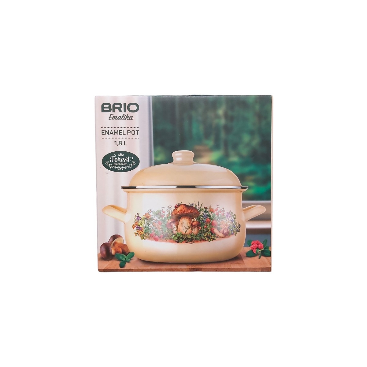 BRIO OALA EMAILATA BOMBATA CU CAPAC DIVERSE DECORURI 1.8L 104614/104623