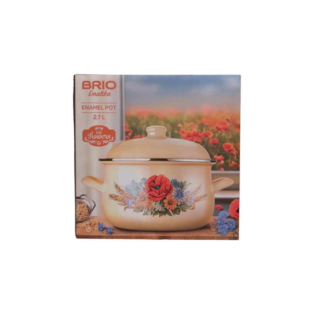 BRIO OALA EMAILATA BOMBATA CU CAPAC DIVERSE DECORURI 2.7L 104615/104624