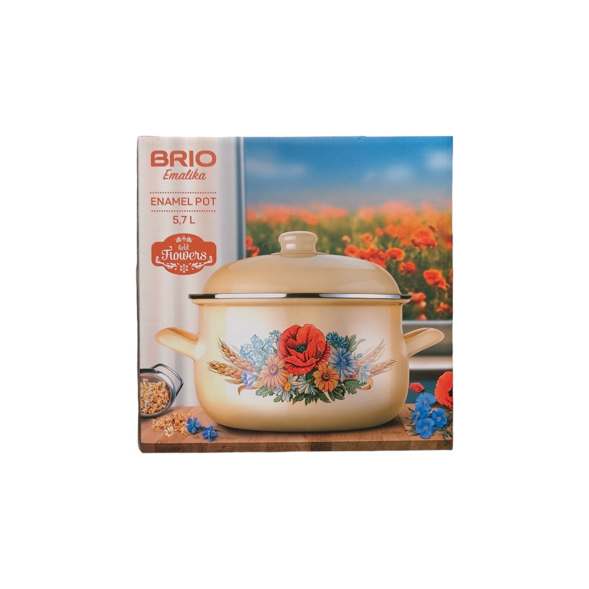 BRIO OALA EMAILATA BOMBATA CU CAPAC DIVERSE DECORURI 5.7L 104618/104627