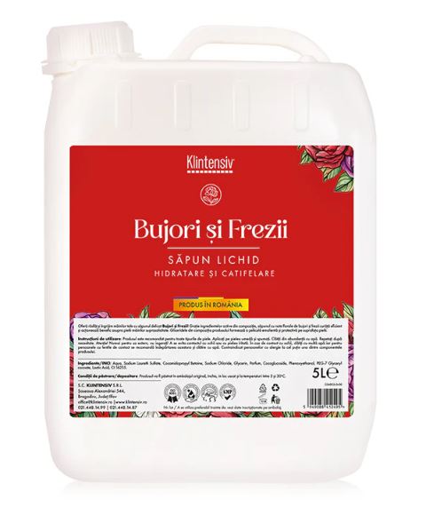 Săpun lichid Bujori și Frezii 5L