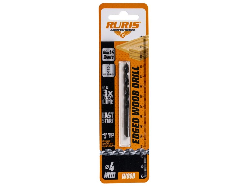 Burghiu Ruris Lemn 4 mm