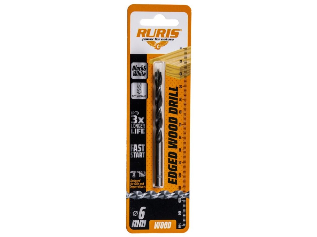 Burghiu Ruris Lemn 6 mm