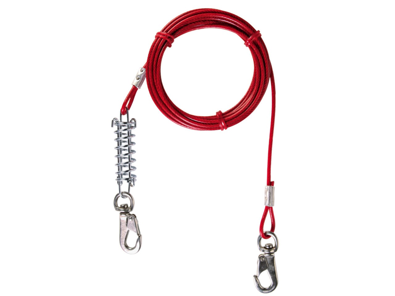 Trixie Cablu Cu Arc, 5 m, Pana la 50 kg, Rosu, 2291