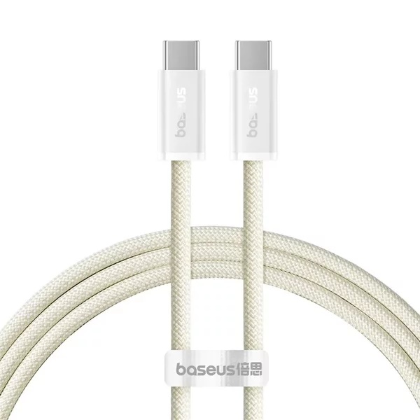 Cablu Baseus Dynamic 3 Series, USB-C la USB-C, 100W, Fast Charging, 1m Galben