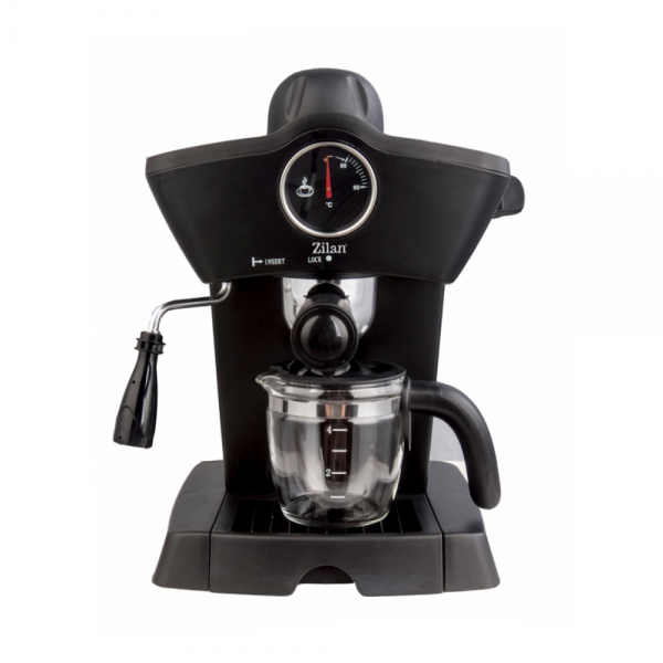 Espressor manual, putere 800W, capacitate 240ml, indicator de temperatura, negru, Zilan
