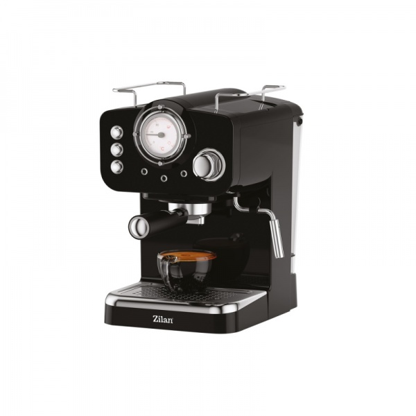 Espressor manual, putere 1100w, capacitate 1.25l, 15Bar, negru, Zilan