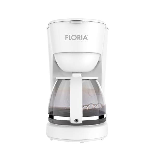 Filtru pentru cafea, putere 600W, capacitate vas 1.2l, oprire automata, alb, Floria