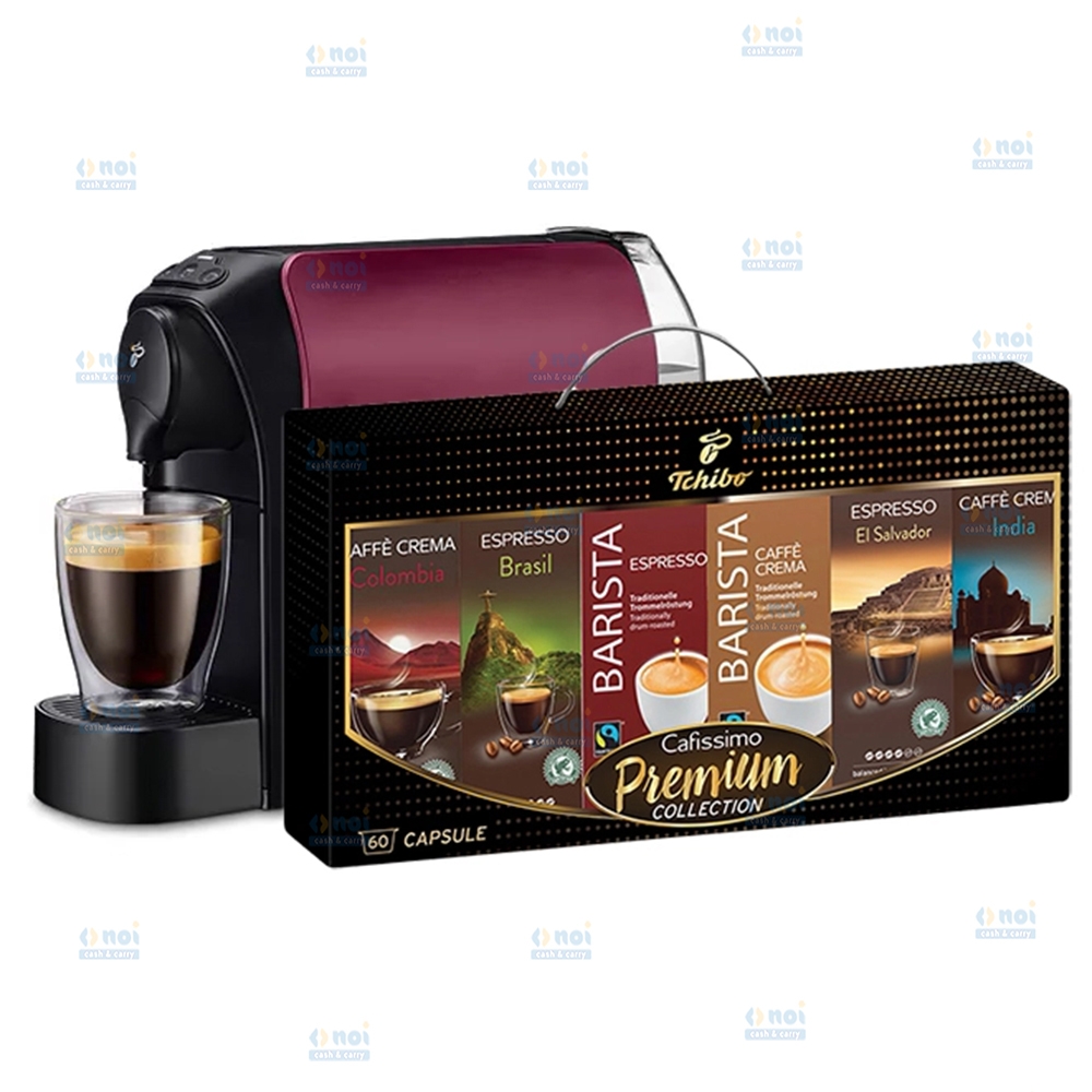 CAFISSIMO APARAT CAFEA EASY DARKRED+ PREMIUM COLLECTION 6X10CAPSULE