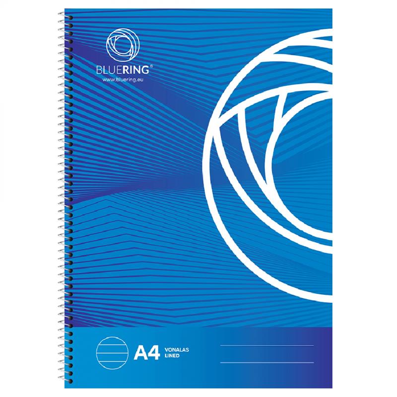 Caiet Bluering A4 cu spira 70 file 70 g coperta carton dictando