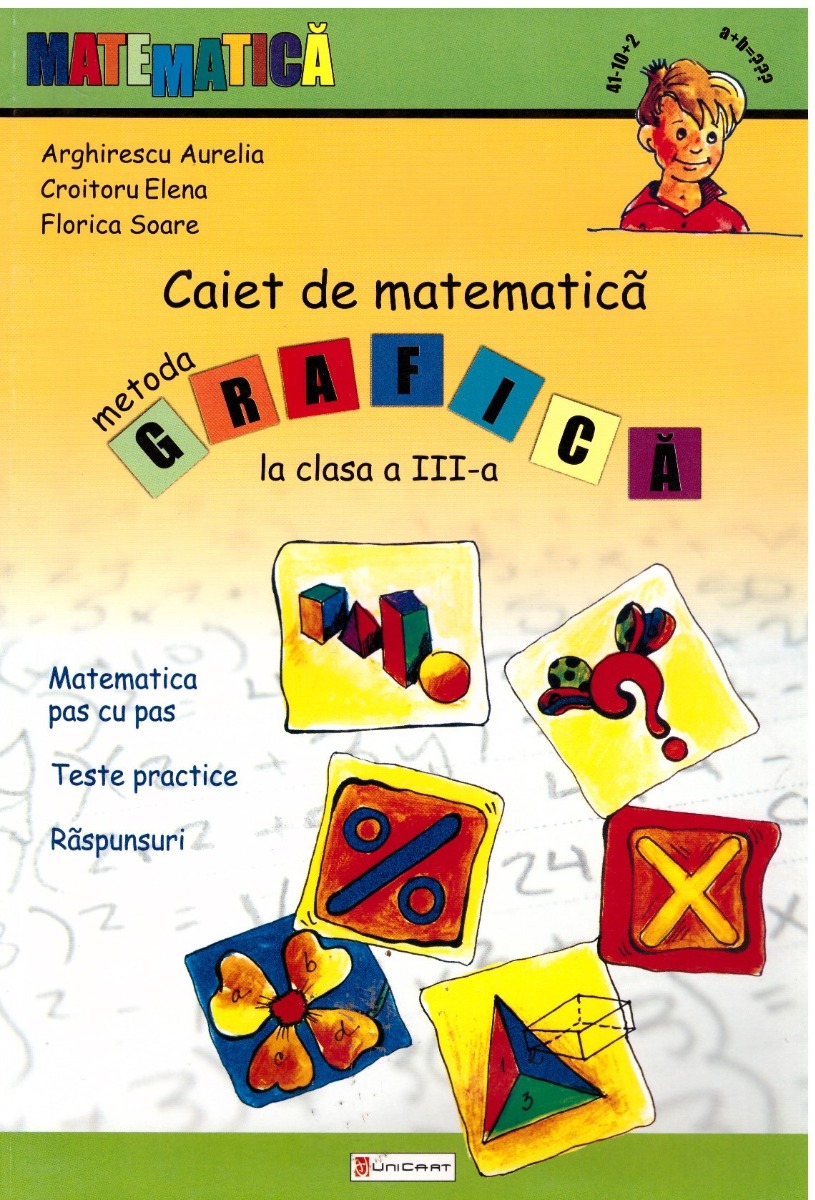 Caiet de matematica pentru clasa a III-a. Metoda grafica - Aurelia Arghirescu