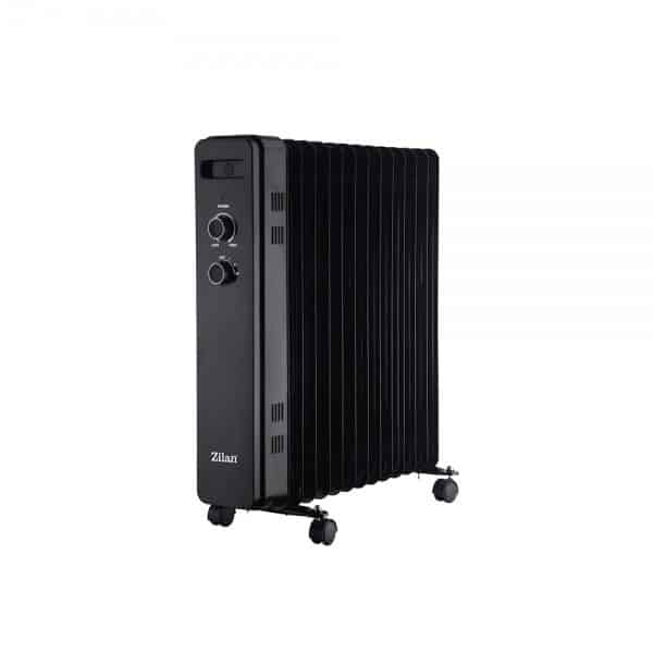 Calorifer electric cu 13 elementi, putere 2500W, termostat reglabil, Zilan