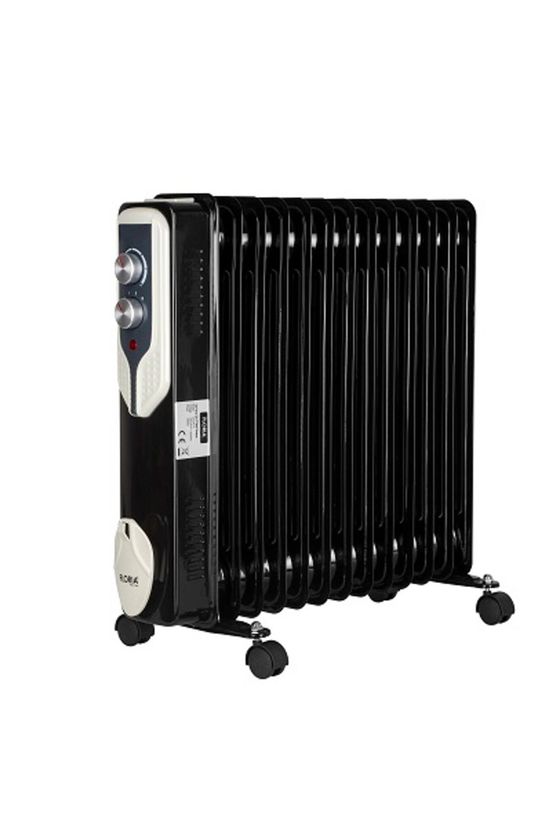 Calorifer electric, putere 2500 W, 13 elementi, 3 trepte de putere, termostat reglabil,Floria