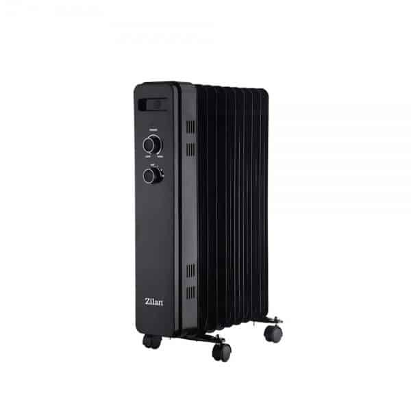 Calorifer electric cu 9 elementi, putere 2000W, termostat reglabil, Zilan