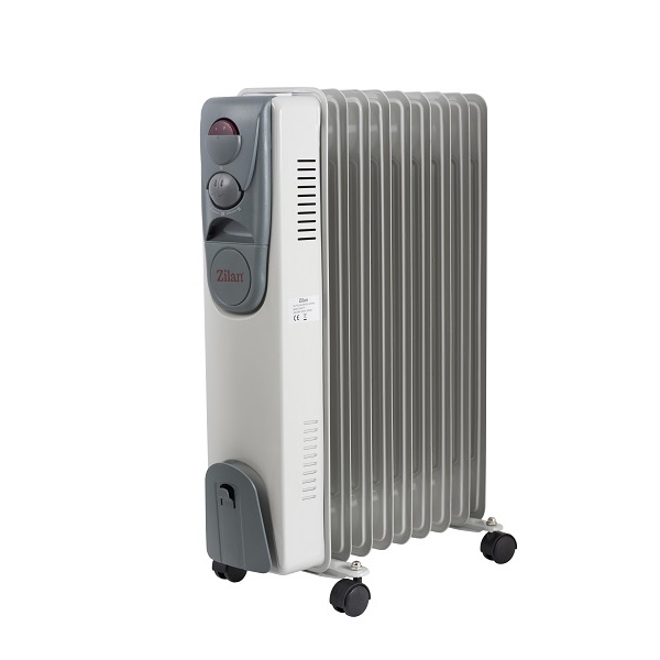 Calorifer electric cu telecomanda si timer 12h, 9 elementi, putere 2000W, Zilan