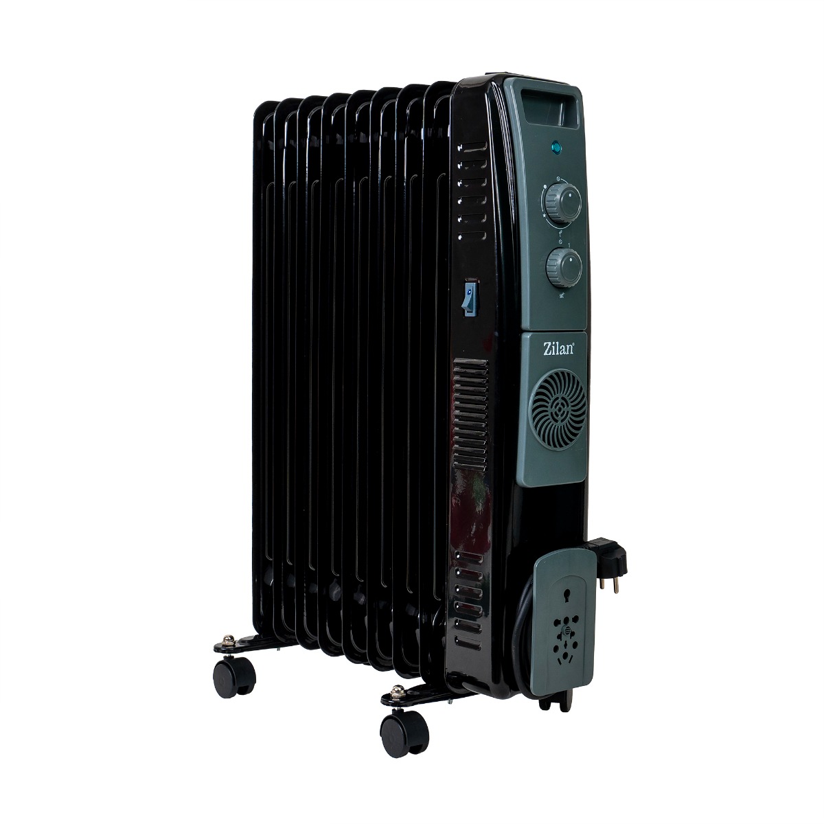Calorifer electric cu ulei, termostat reglabil, putere 2400W, 9 elementi, Zilan