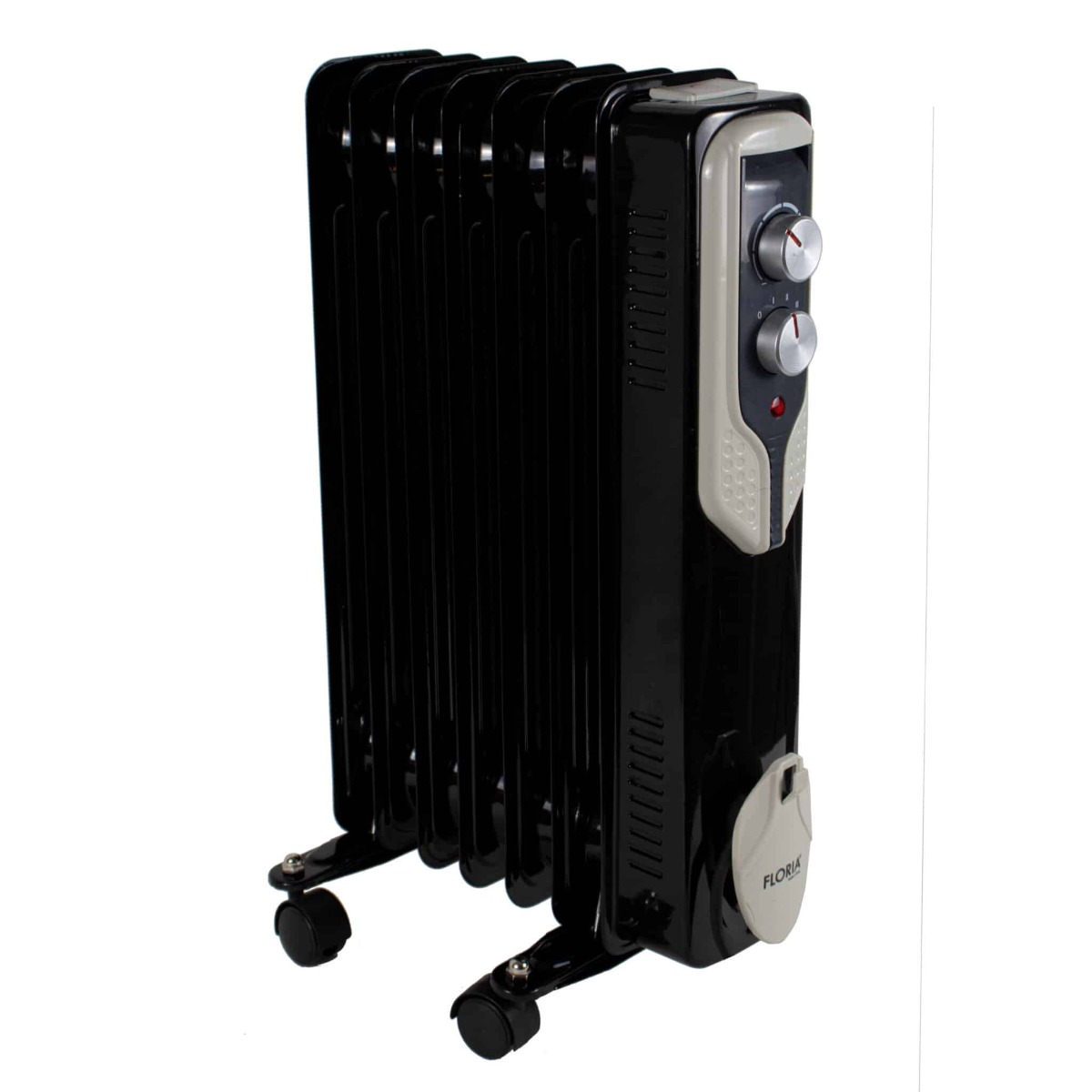 Calorifer electric Floria, 1500 W, 7 elementi, Negru, Floria