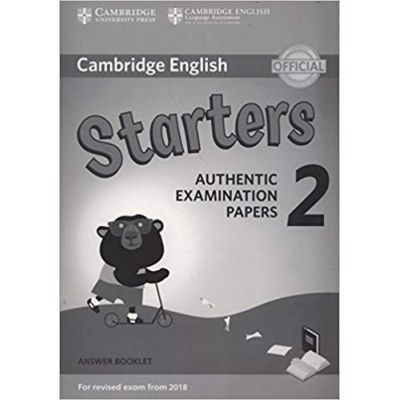 Cambridge English: Young Learners 2 Starters - Authentic Examination Papers (Answer Booklet)