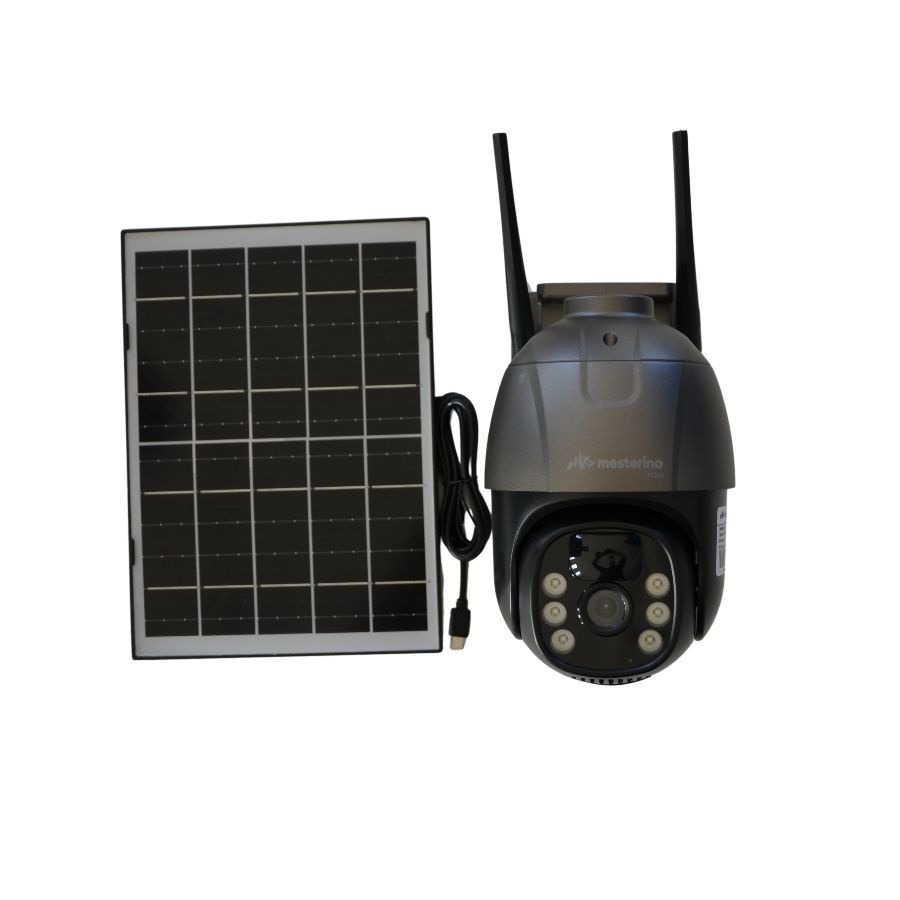 Camera de supraveghere WI-FI MESTERINO VISIO MT-IPE7174-WF, cu panou solar, 4MP, senzor de miscare, PTZ, by ENSTER