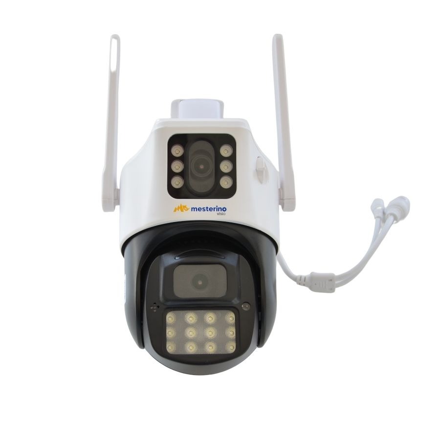 Camera de supraveghere WI-FI MESTERINO VISIO MT-IPE7403-WF, 3MP, doua camere, senzor de miscare, PTZ, by ENSTER