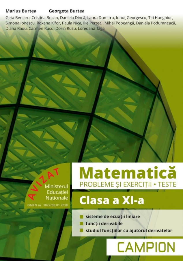 Matematica. Probleme si exercitii, teste pentru clasa a 11-a, Semestrul 2 - Marius Burtea