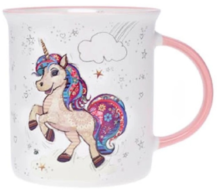 Cana Kook Licorne 320 ml Portelan Multicolor Kiub