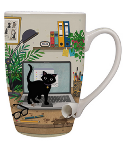 Cana Bug Art Chaton Ordi 490 ml Portelan Multicolor Kiub