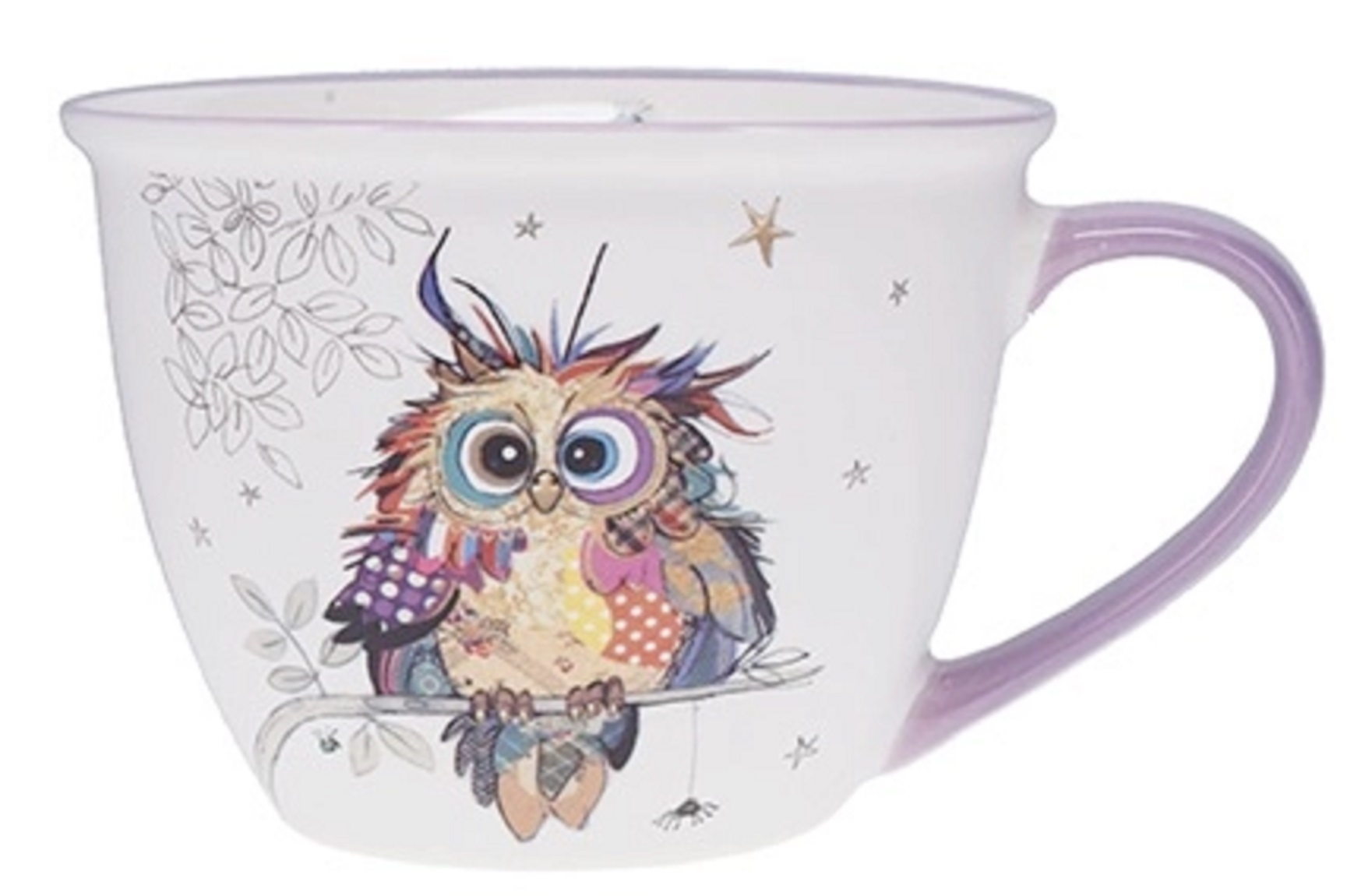 Cana 550 ml Kook Bebe Chouette 550 ml Portelan Multicolor Kiub