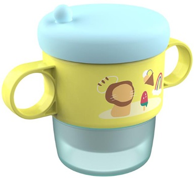 Cana termos cu manere si capac, blue, 250ml, U-Grow