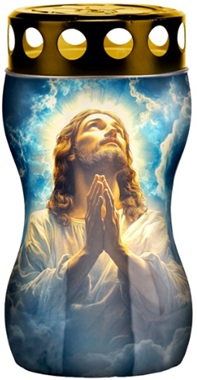 Candela din plastic clepsidra Jesus