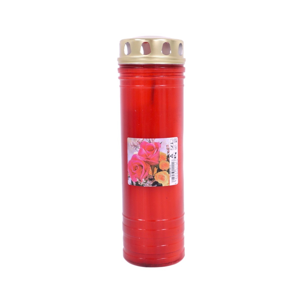 CANDELA CU CAPAC 60 LL ROSU