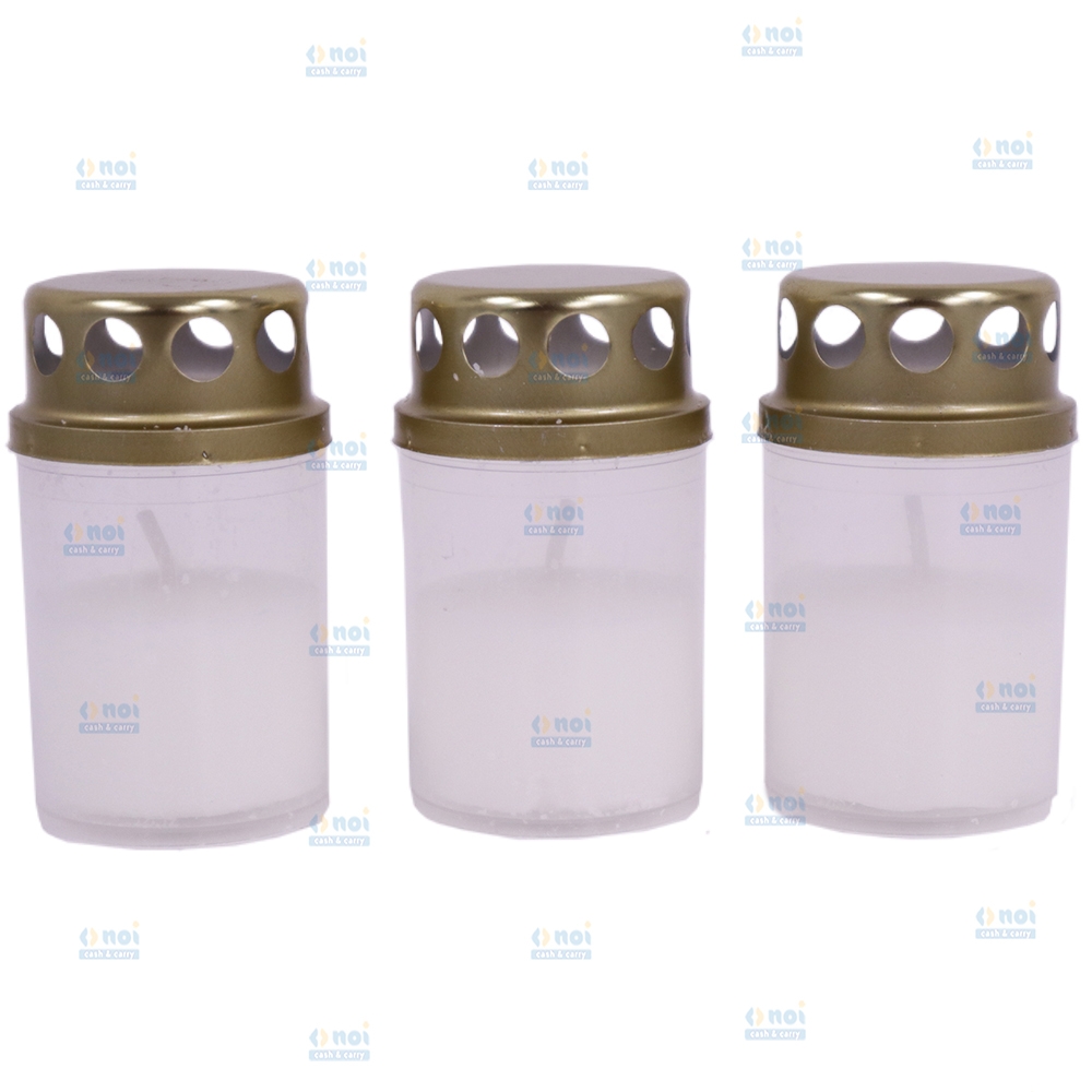 CANDELA CU CAPAC BISPOL V1-30 A3 ALB 3 BUC/SET