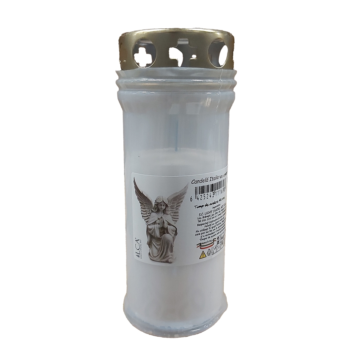 CANDELA CU CAPAC ITALIA ALB INGERAS V1-190IT-A