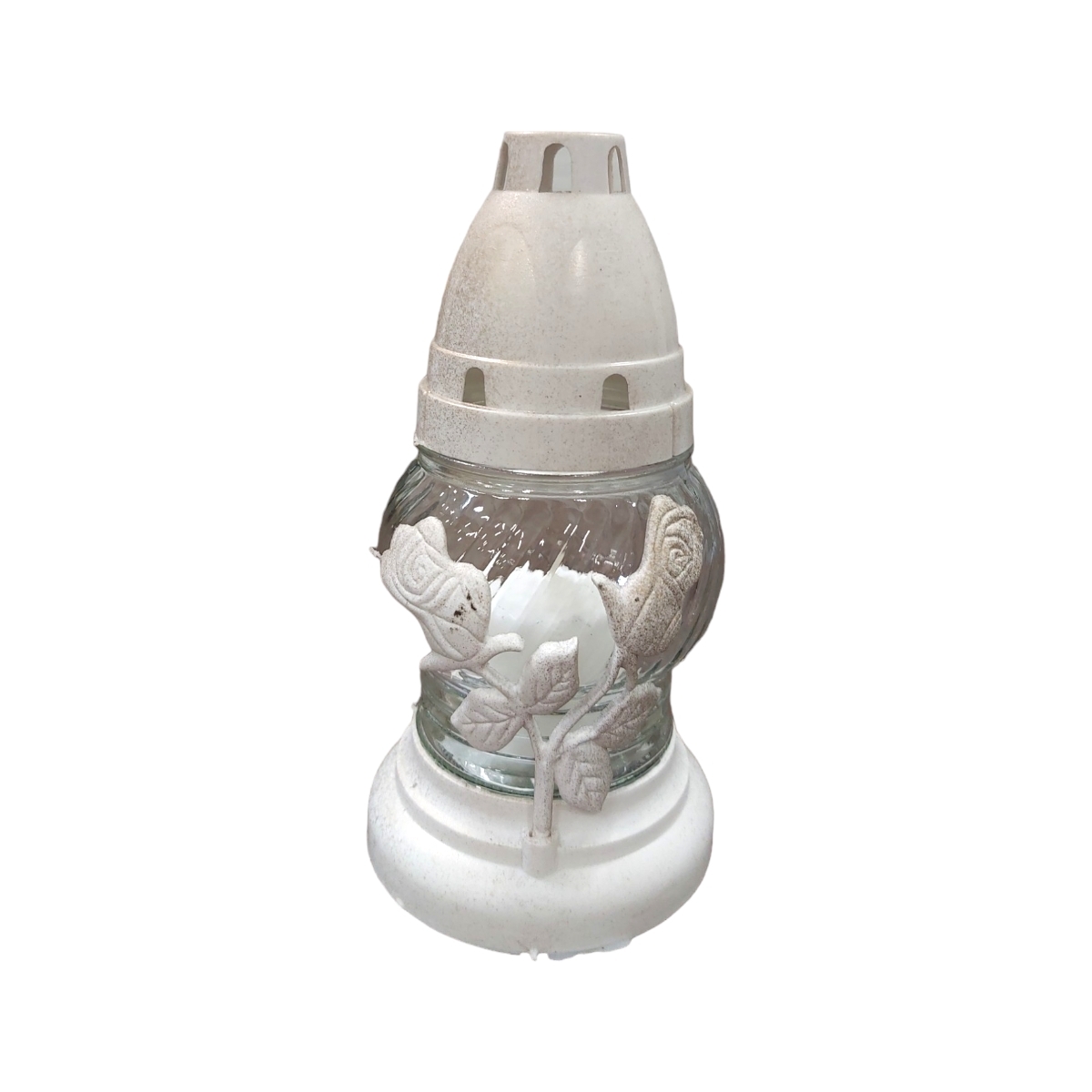 CANDELA DIN STICLA DECOR FLORI 11/SET LA72