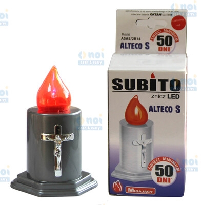 CANDELA ELECTRONICA DIN PLASTIC CE 50 ALT S ARGINTIU