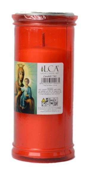 CANDELA PLASTIC CU CAPAC T40
