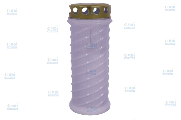 CANDELA PLASTIC SPIRLA ALB SV-SPIR-A