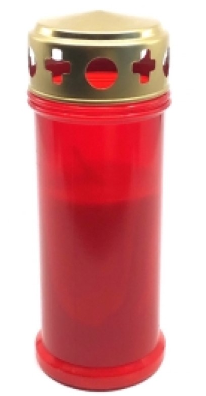 CANDELA CU CAPAC V1-180 ROSU
