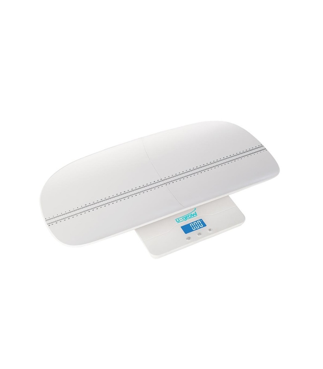 Cantar digital corporal 2in1 pentru bebe si mama, Display LED, Auto off, Functie Tara, 100 kg, Alb, U-Grow