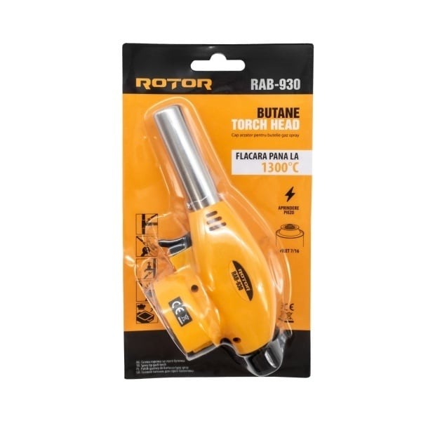 Cap Arzator pentru Butelie Spray ROTOR, 1300 grade C, aprindere piezo