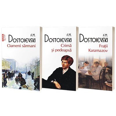 Serie de autor feodor dostoievski. fratii karamazov, crima si pedeapsa si oameni sarmani (set de 3 carti) - dostoievski, fiodor m.
