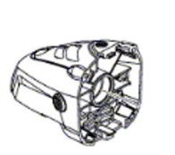 SKIL 2610Z01048 Carcasa angrenajului pentru modelul 9782 EU
