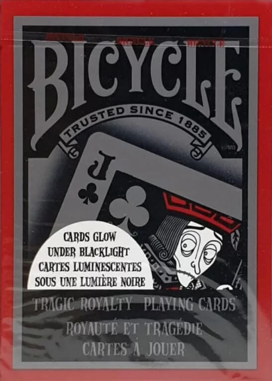 Carti de joc Bicycle luminiscente poker carton Tragic Royalty
