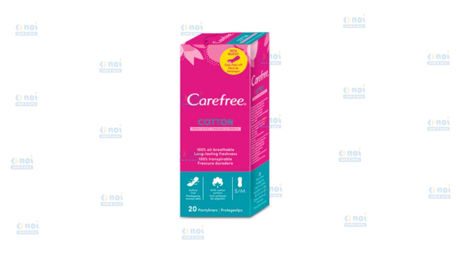 CAREFREE ABSORBANTE ZILNICE BUMBAC 20BUC