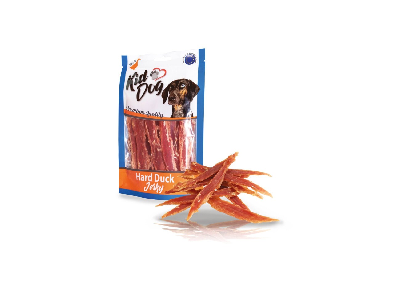 KidDog Recompense Pentru Caini, Piept de Rata, 250 g, A04632