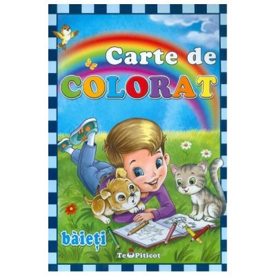 Carte de colorat. Baieti