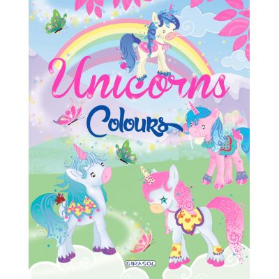 Carte de colorat. Unicorns Colours, verde